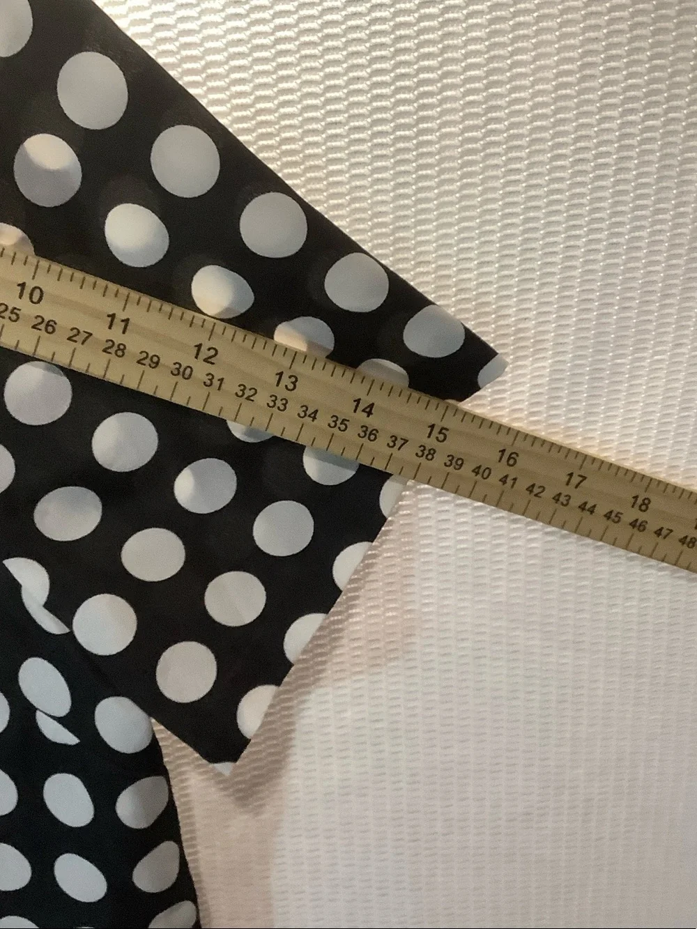 J. Crew Black Top with White Polka Dots